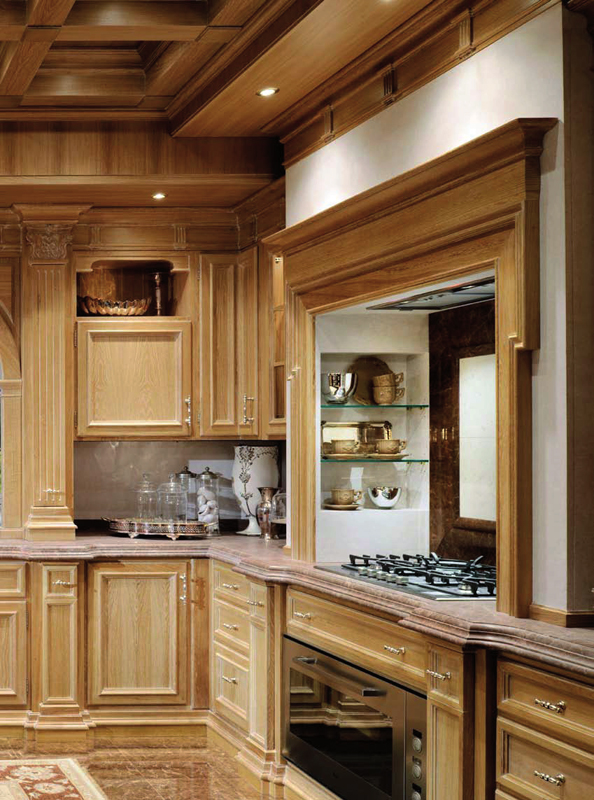 Кухня в классическом стиле, дизайн Bordignon Camillo, светлый дуб.