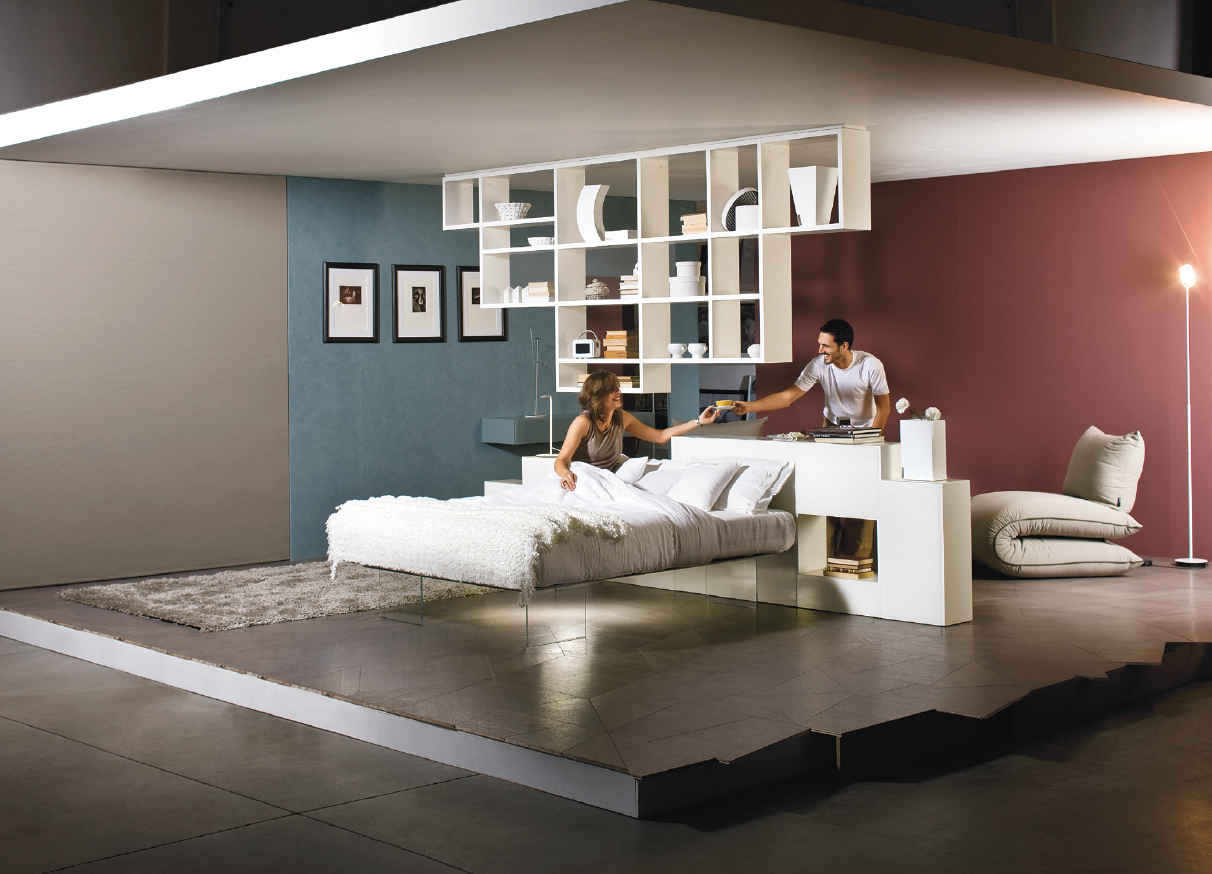 Спальня в современном стиле хай-тэч, дизайн Lago