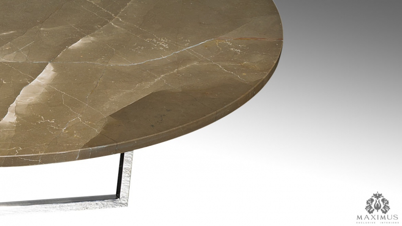 Стол журнальный, стиль хай-тек, дизайн Fendi Casa, модель Olimpic Round Coffee Table