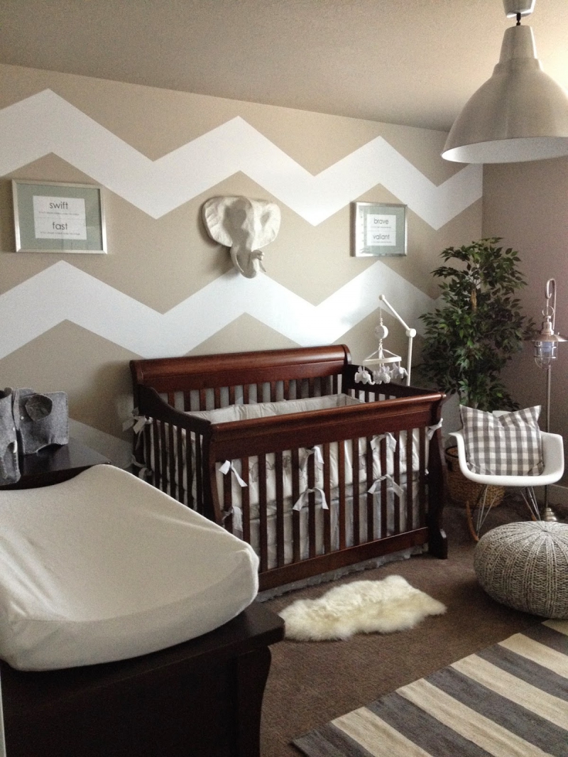 Детская комната новорожденного в стиле африканского сафари