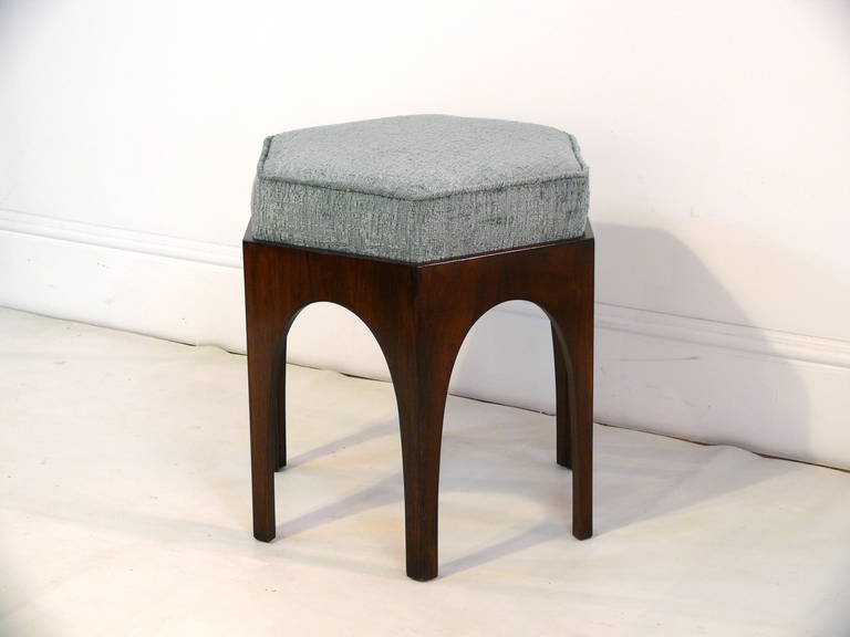 Банкетка Pair of Hexagonal Arched Stools or Ottomans
