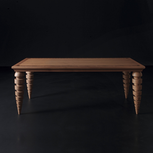 Мебель на заказ / Стол обеденный, с резными ножками, дизайн Galimberti Nino