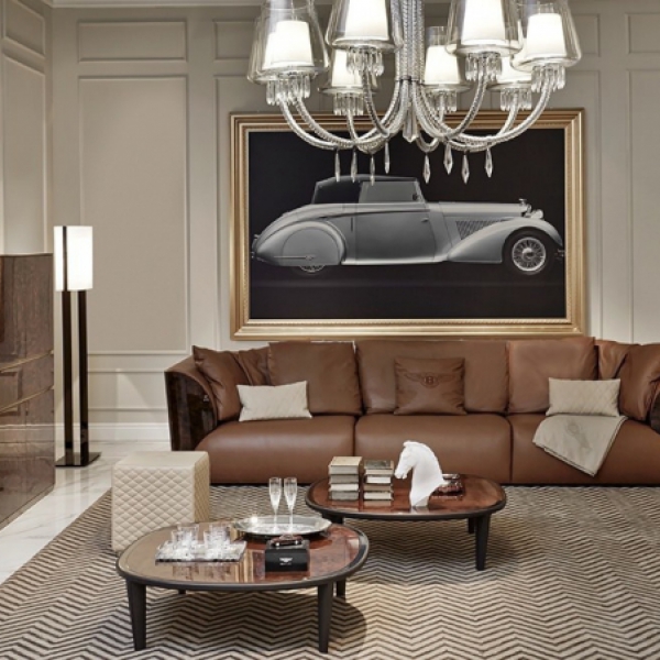 Мебель на заказ / Диван, стиль арт-деко, дизайн Bentley Home, модель Walton Rug