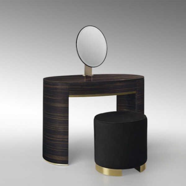 Стол туалетный, стиль арт-деко, дизайн Fendi Casa, модель Asja Beauty Desk With Mirror