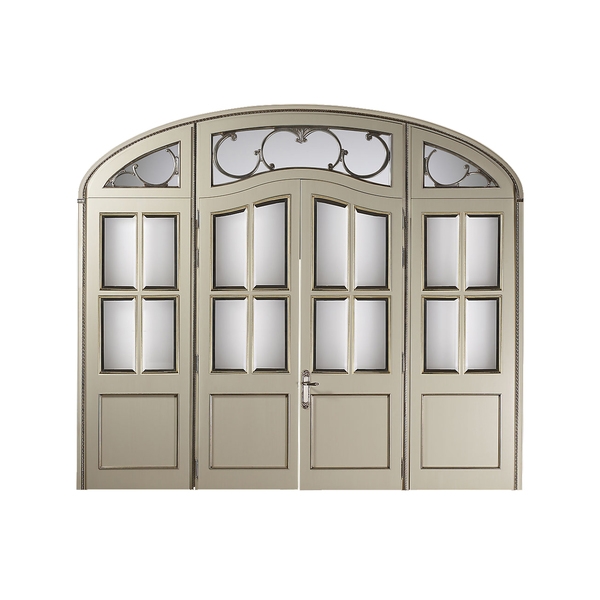 Мебель на заказ / Дверь с порталом, стиль классический, дизайн Sige Gold, модель Custom Collection, белая