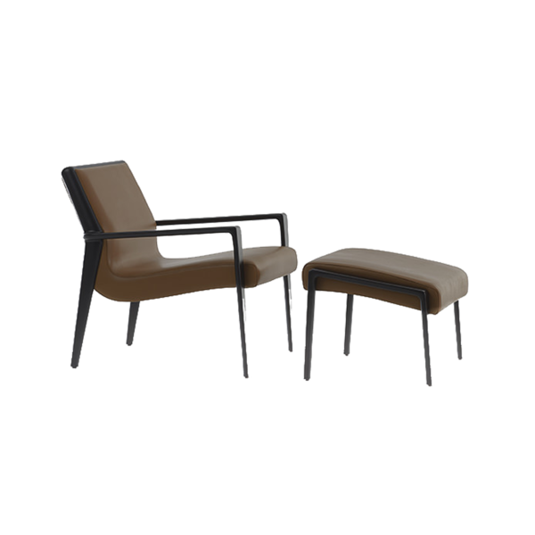 Кресло Nairobi Lounge Chair with Footstool, дизайн Fendi Casa