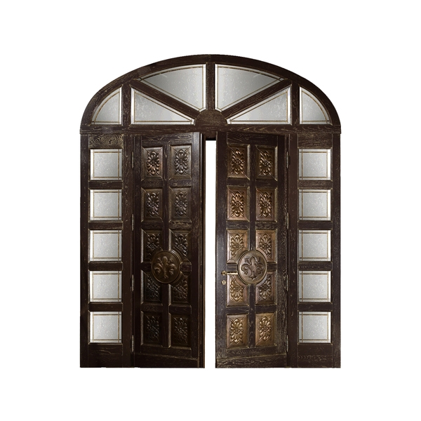 Мебель на заказ / Входная дверь, стиль классический, дизайн Sige Gold, модель Custom Collection, коричневый дуб