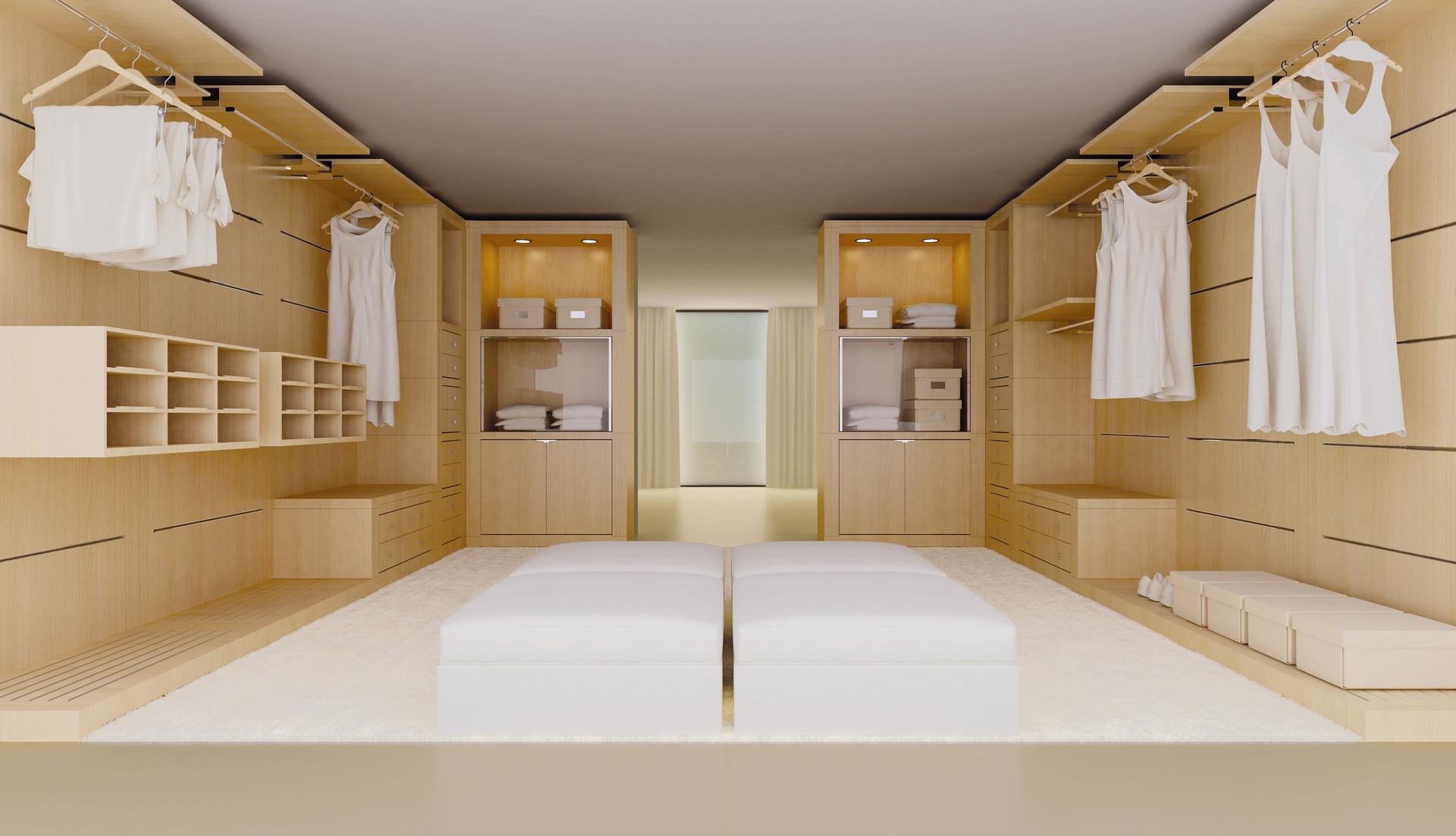 Гардеробная комната, дизайн Giorgetti