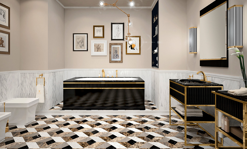 Коллекции для ванных комнат Academy, дизайн Oasis Group, Luxury Collection