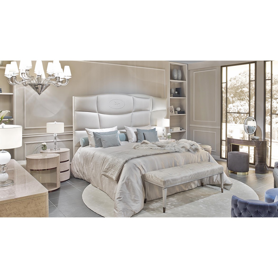 Кровать George Bed, дизайн Fendi Casa
