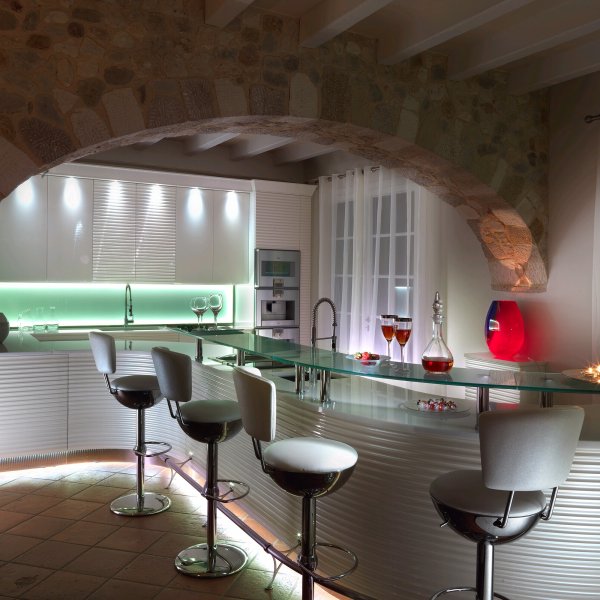 Кухня с фрезерованными фасадами, дизайн Francesco Molon PERLA