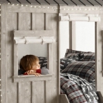 Детская комната, дизайн Restoration Hardware, домик