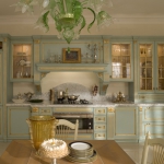 Кухня в классическом стиле дизайн Francesco Molon голубая