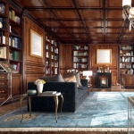 Библиотека в классическом стиле дизайн FM collection