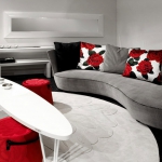 Диван, стиль хай-тек, дизайн Vladimir Kagan, модель Crescent Sofa