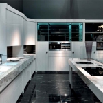 Кухня белый лак, дизайн Ipe Cavalli