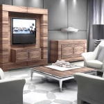 Стойка под телевизор, выполненная в современном стиле арт-деко, дизайн Smania