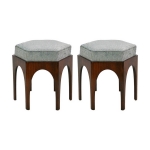 Банкетка Pair of Hexagonal Arched Stools or Ottomans