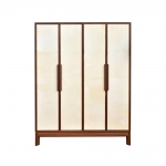 Барный шкаф Vermeil Stal Bar Cabinet Contemporary Style Walnut & Parchment