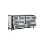 Буфет Custom Grey and White Eight Drawers Antique Mirrored Commode