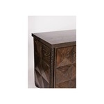 Буфет Faceted Two Door Oak Cabinet with Bronze Base