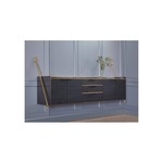Буфет Wall-Mounted Credenza in Bronze and Burnt Pine from Amuneal’s