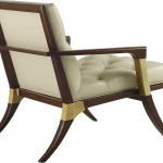 Кресло ATHENS LOUNGE CHAIR - TUFTED, дизайн Baker