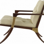 Кресло ATHENS LOUNGE CHAIR - TUFTED, дизайн Baker