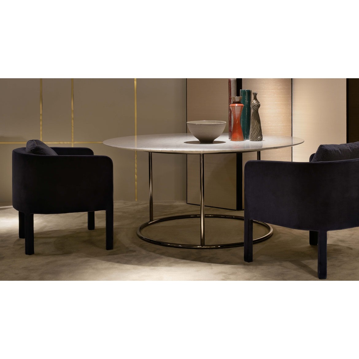 Стол обеденный Carrara Marble Table, дизайн Trussardi Casa