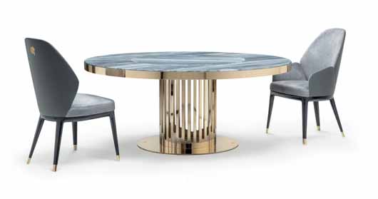 Стол обеденный Charisma круглый, дизайн Giorgio Collection
