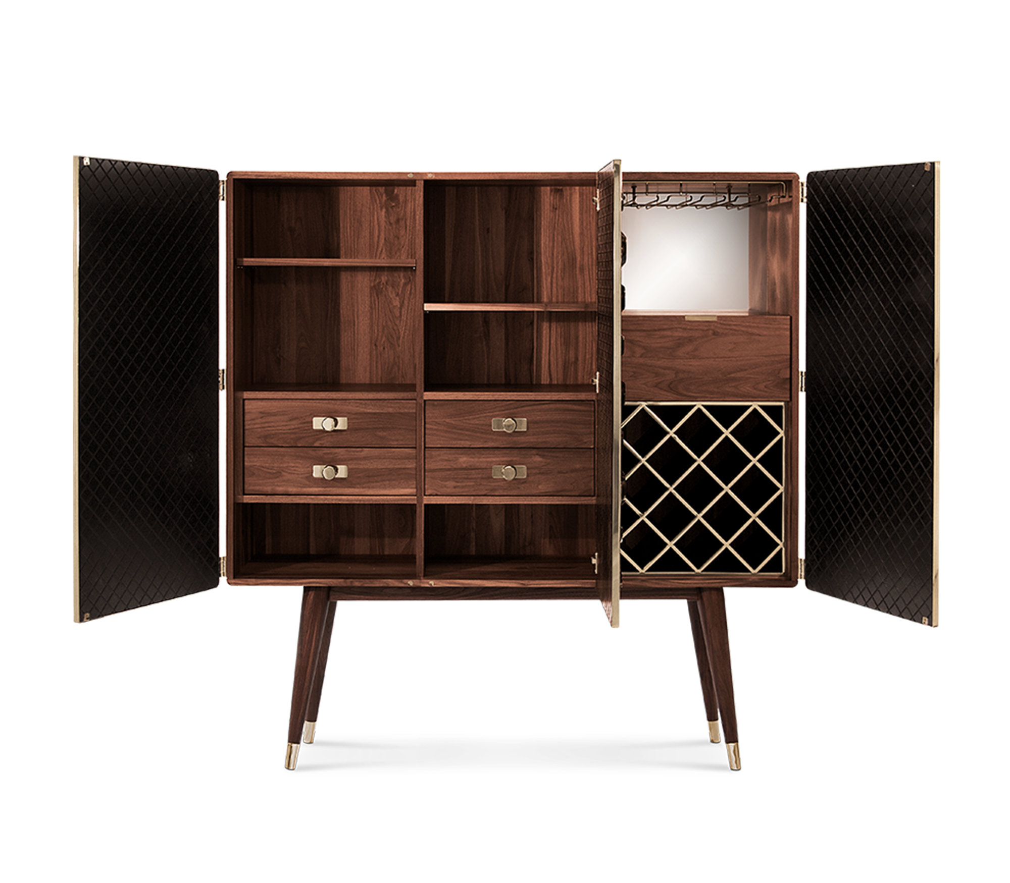 Барный шкаф MONOCLES CABINET I, дизайн Boca do Lobo Барный шкаф MONOCLES CABINET I, дизайн Boca do Lobo