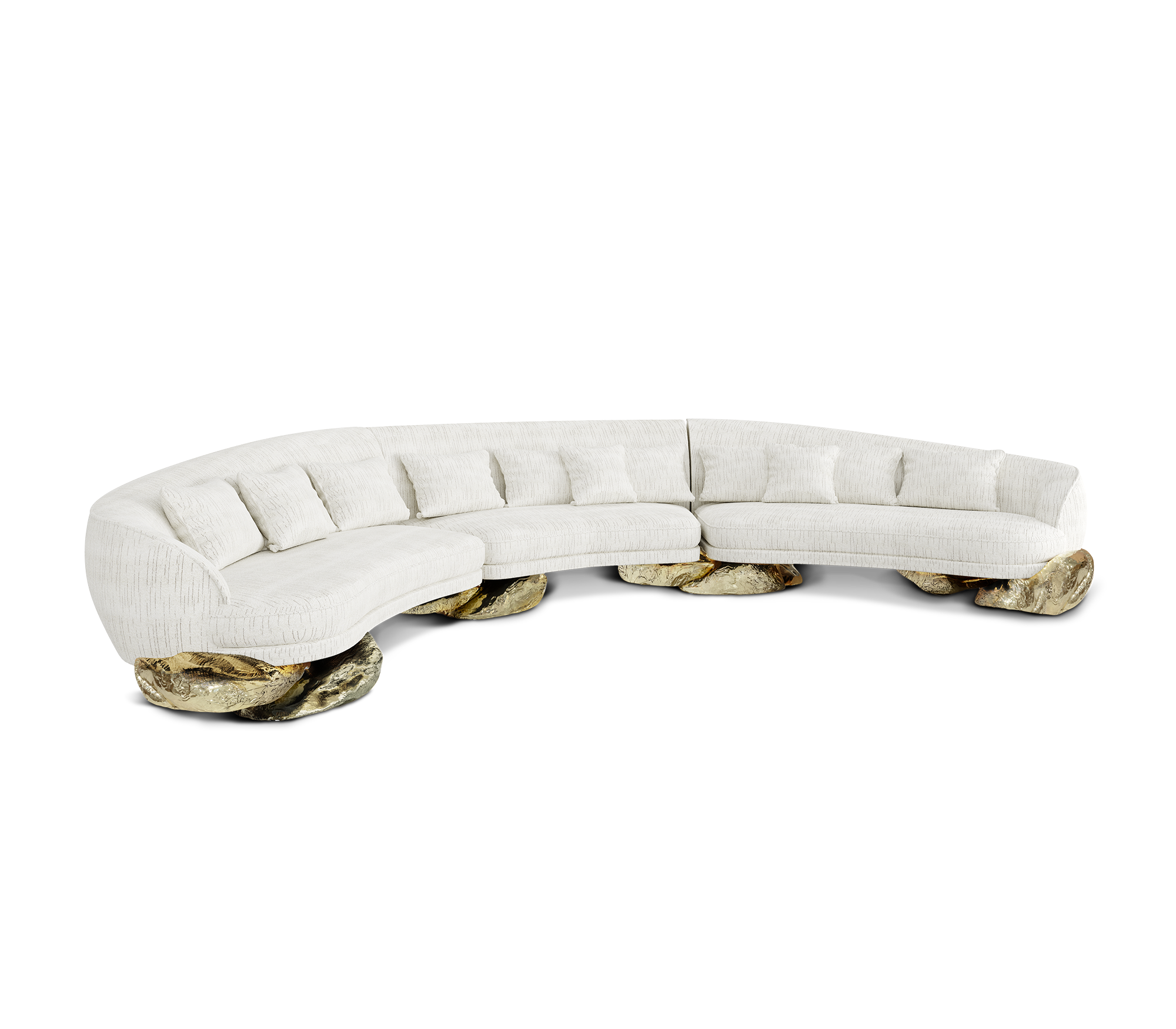 Диван angra white curved, дизайн Boca do Lobo Диван angra white curved, дизайн Boca do Lobo