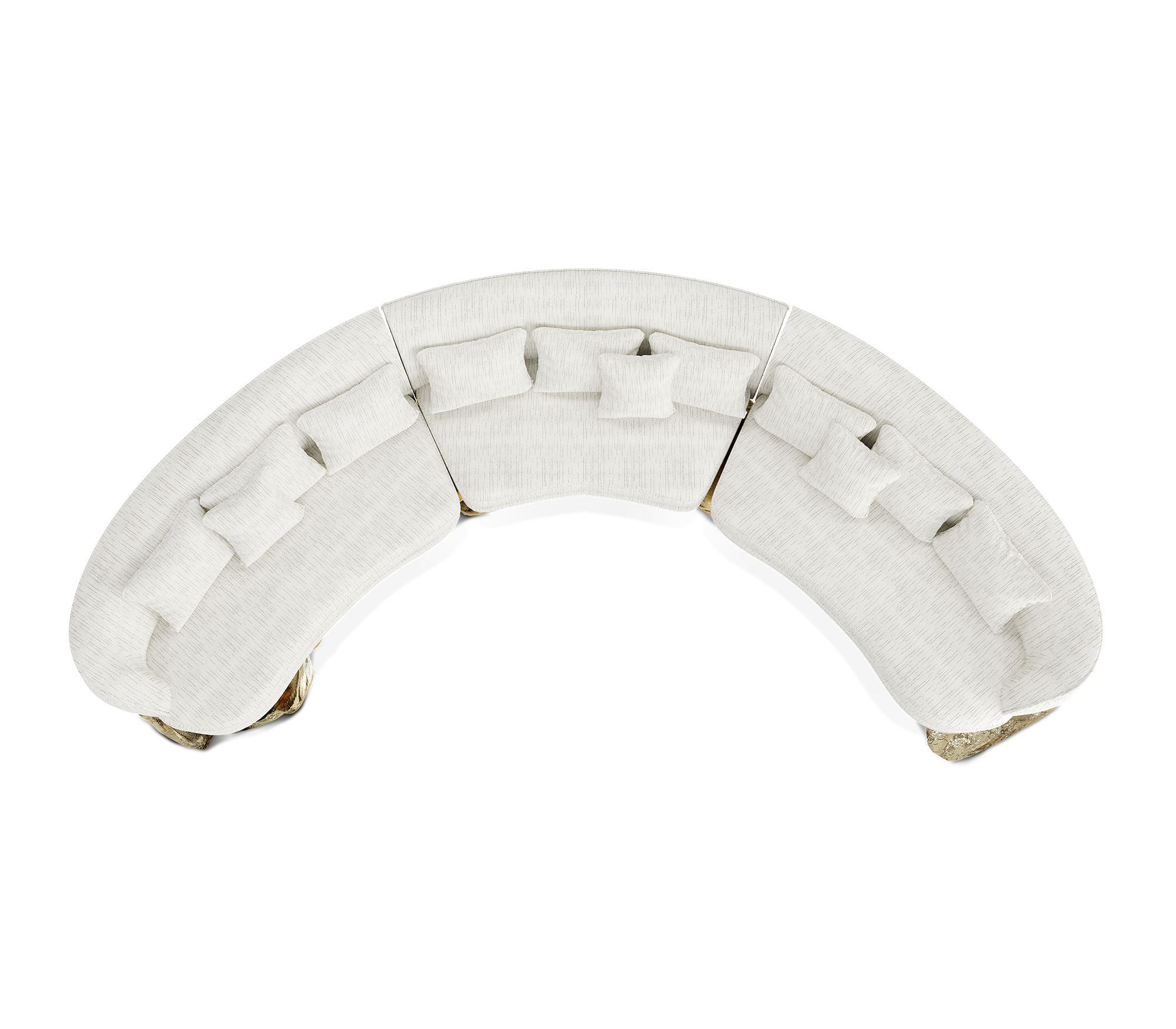 Диван angra white curved, дизайн Boca do Lobo Диван angra white curved, дизайн Boca do Lobo
