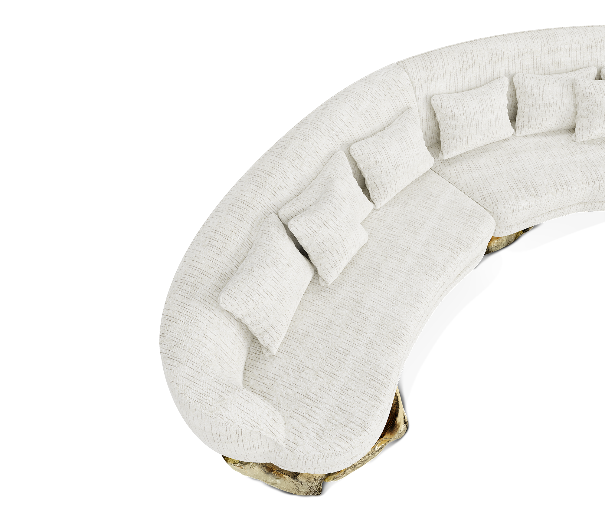 Диван angra white curved, дизайн Boca do Lobo Диван angra white curved, дизайн Boca do Lobo