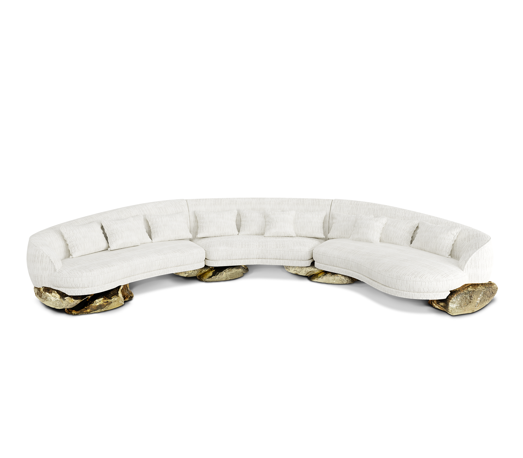 Диван angra white curved, дизайн Boca do Lobo Диван angra white curved, дизайн Boca do Lobo