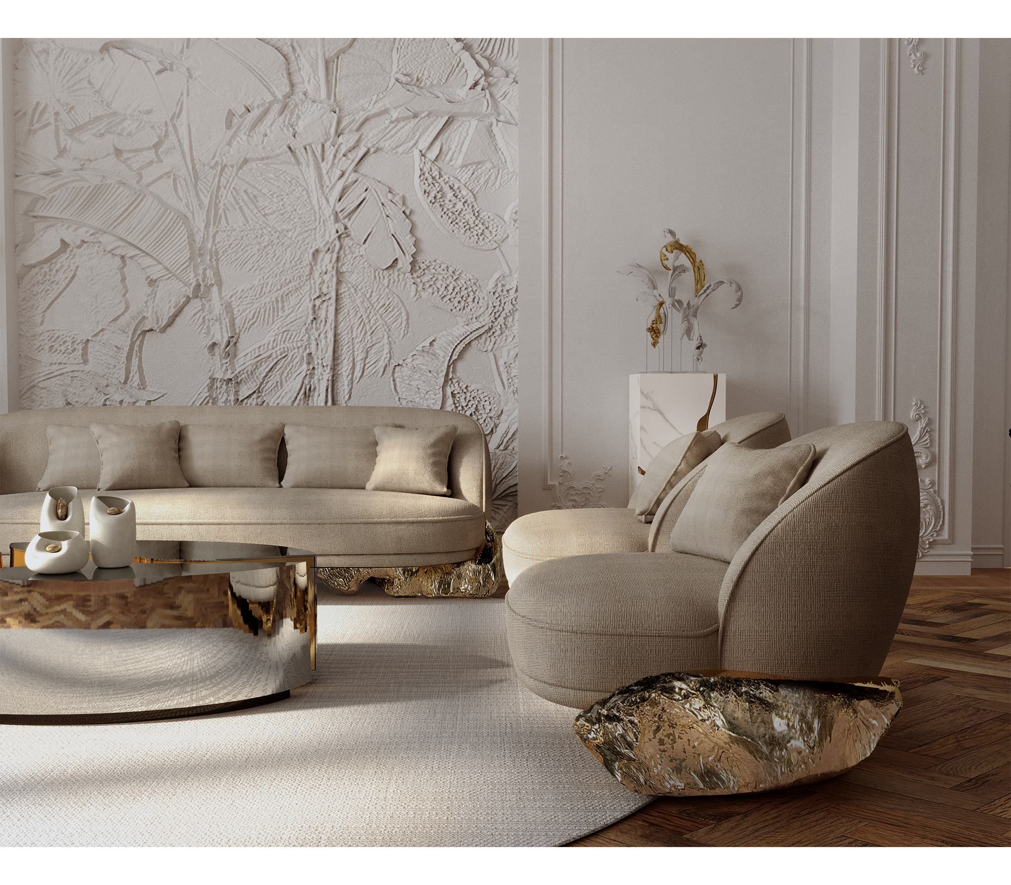 Диван angra white, дизайн Boca do Lobo Диван angra white, дизайн Boca do Lobo