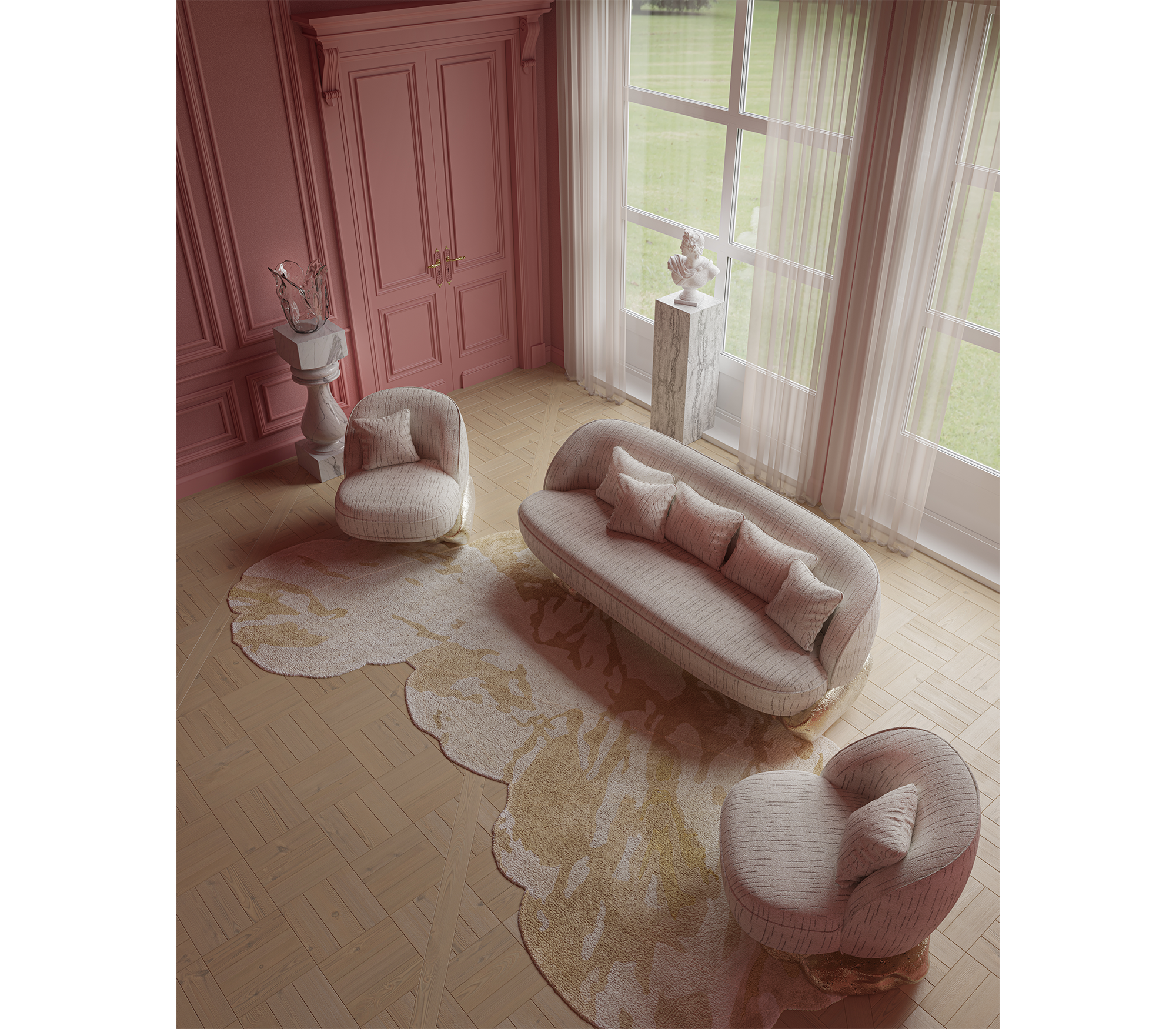 Диван angra white, дизайн Boca do Lobo Диван angra white, дизайн Boca do Lobo