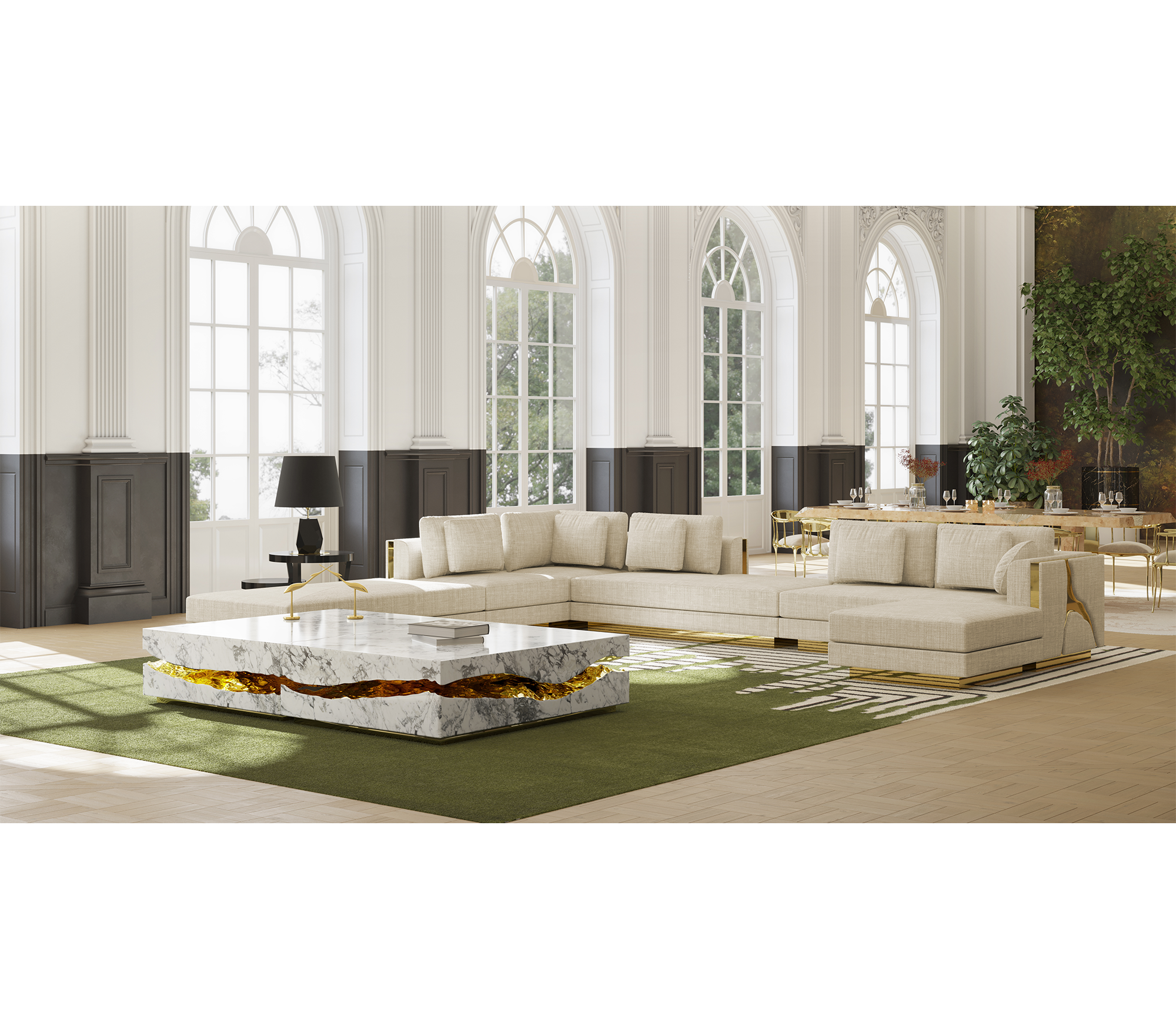 Диван lapiaz modular, дизайн Boca do Lobo Диван lapiaz modular, дизайн Boca do Lobo