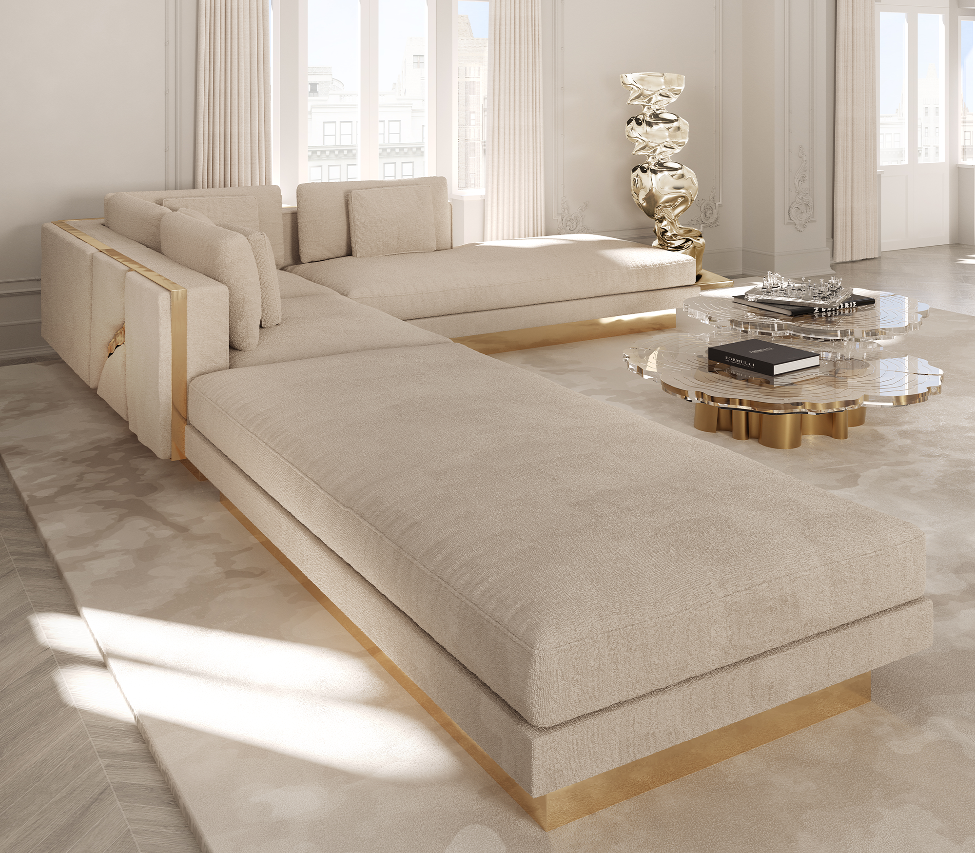 Диван lapiaz modular, дизайн Boca do Lobo Диван lapiaz modular, дизайн Boca do Lobo