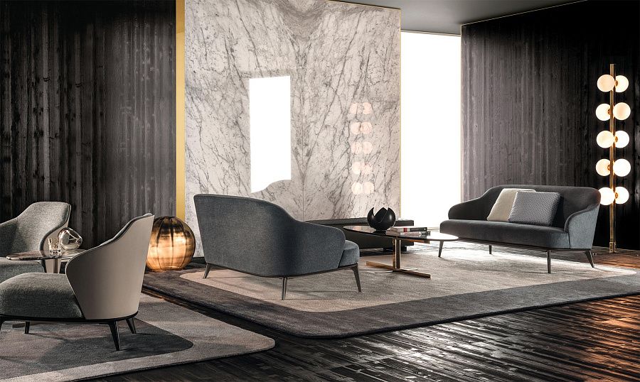 Диван Leslie, дизайн Minotti Диван Leslie, дизайн Minotti