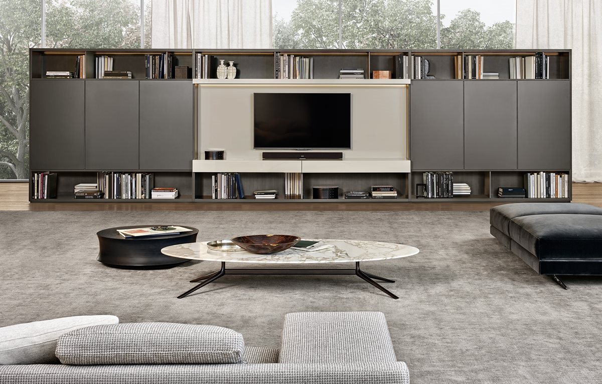 Гостиная Wall System, дизайн Poliform II Гостиная Wall System, дизайн Poliform II