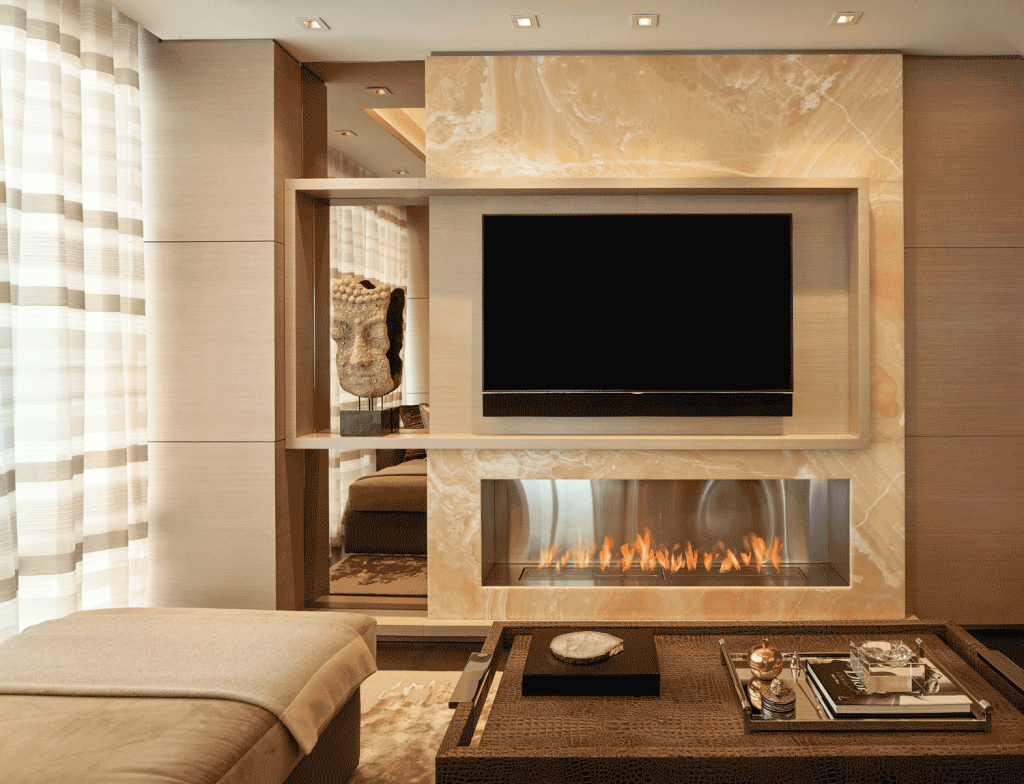 Камин Miami interior, дизайн Pepe Calderin Камин Miami interior, дизайн Pepe Calderin