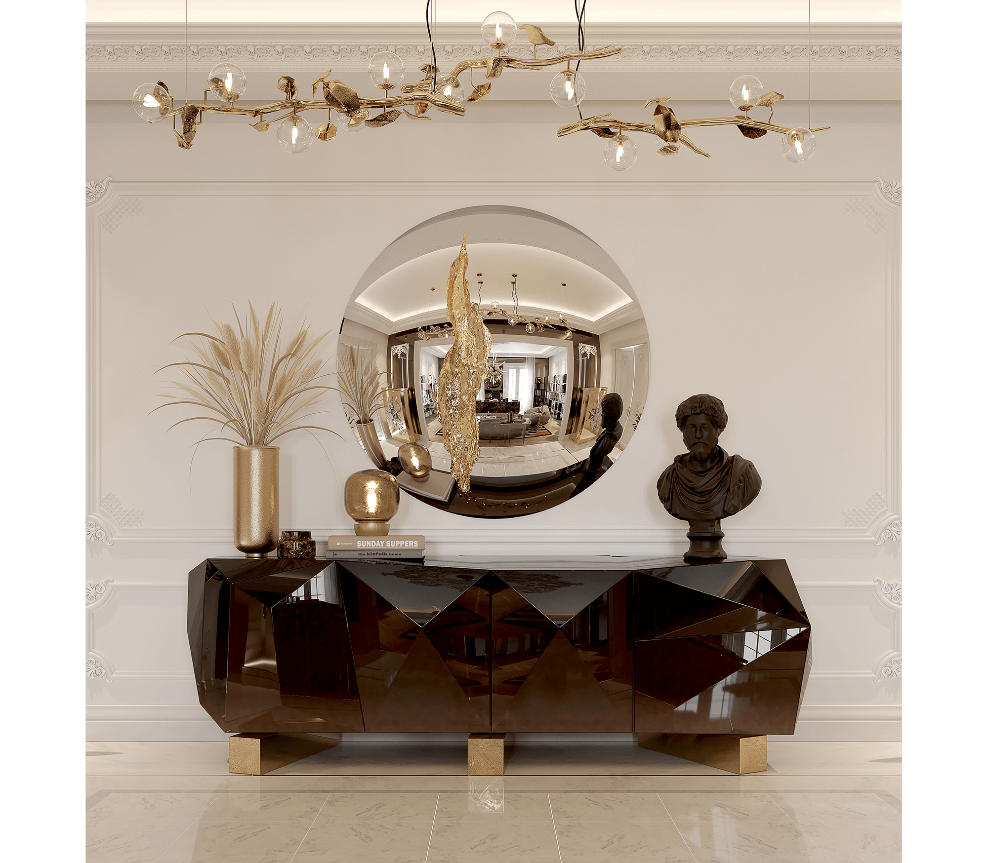 Комод DIAMOND CHOCOLATE XL, дизайн Boca do Lobo Комод DIAMOND CHOCOLATE XL, дизайн Boca do Lobo