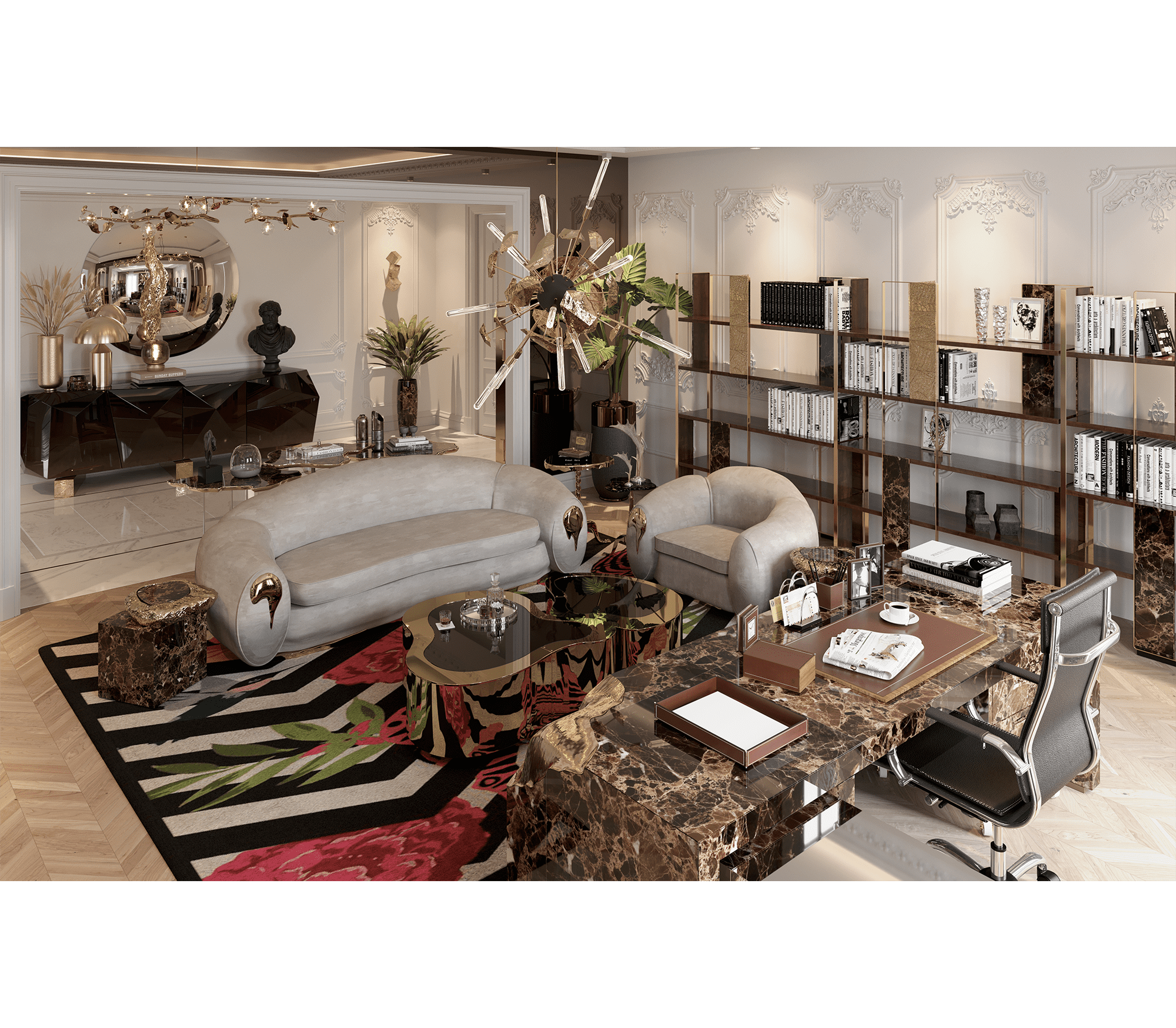 Комод DIAMOND CHOCOLATE XL, дизайн Boca do Lobo Комод DIAMOND CHOCOLATE XL, дизайн Boca do Lobo