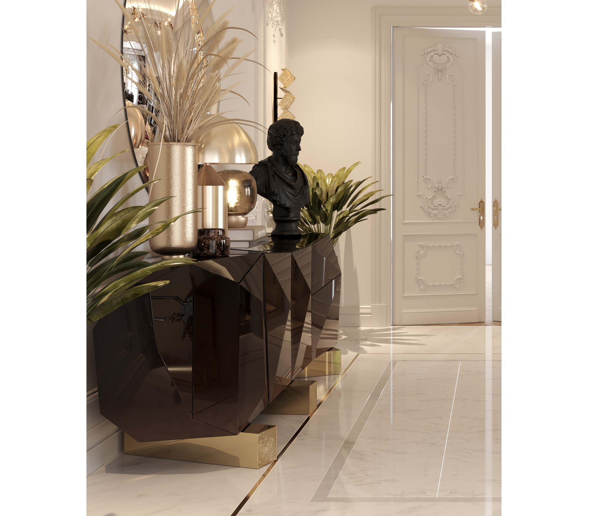 Комод DIAMOND CHOCOLATE XL, дизайн Boca do Lobo Комод DIAMOND CHOCOLATE XL, дизайн Boca do Lobo