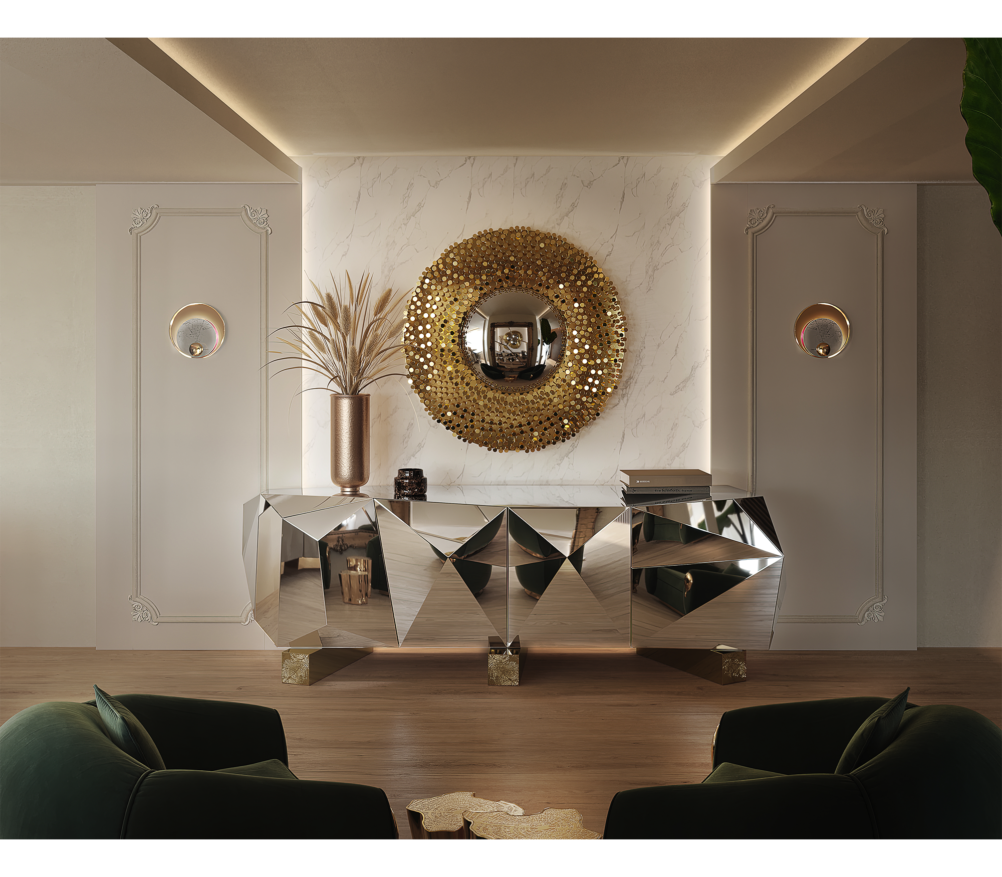 Комод DIAMOND PYRITE XL, дизайн Boca do Lobo Комод DIAMOND PYRITE XL, дизайн Boca do Lobo