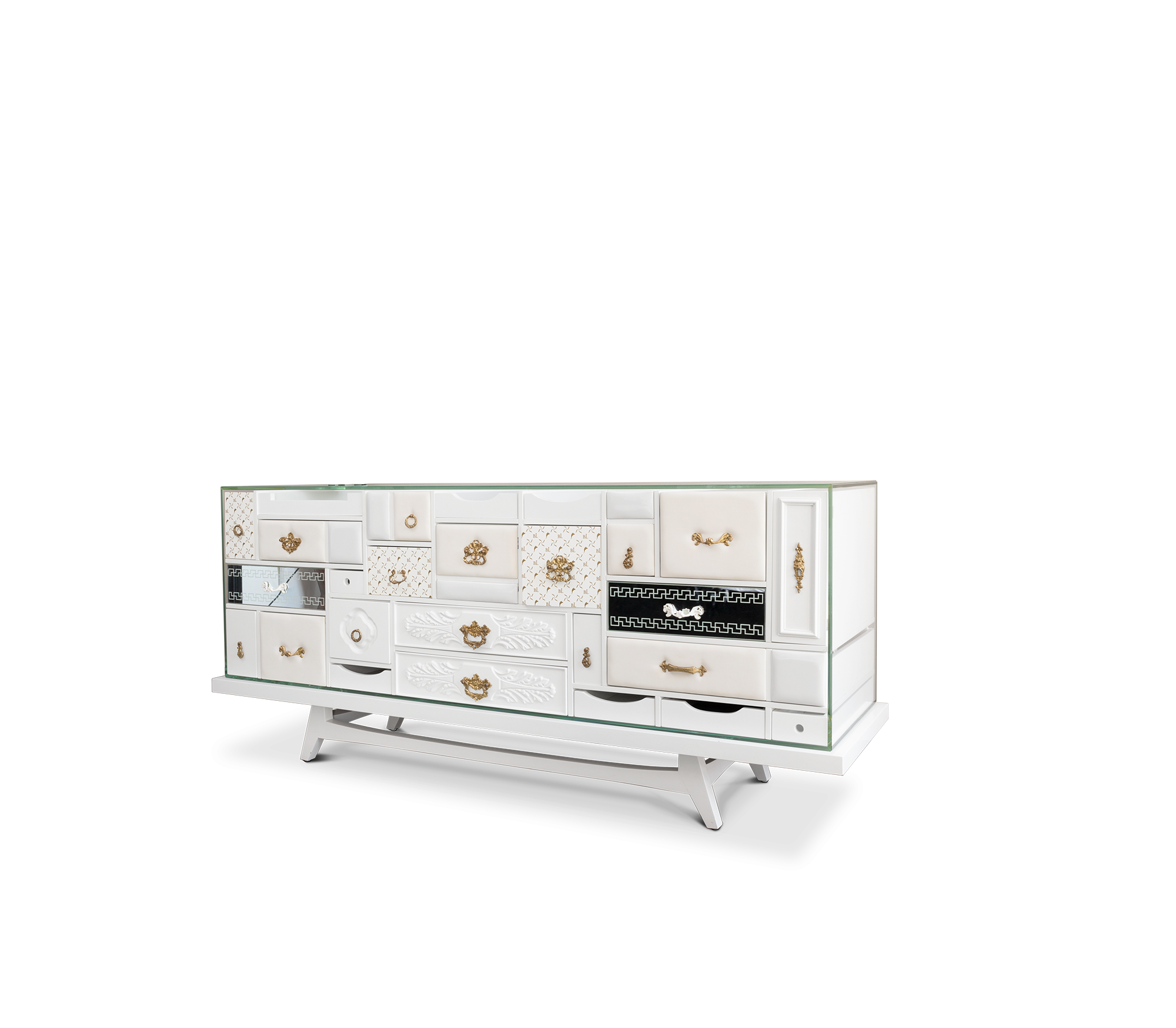 Комод MONDRIAN WHITE, дизайн Boca do Lobo Комод MONDRIAN WHITE, дизайн Boca do Lobo