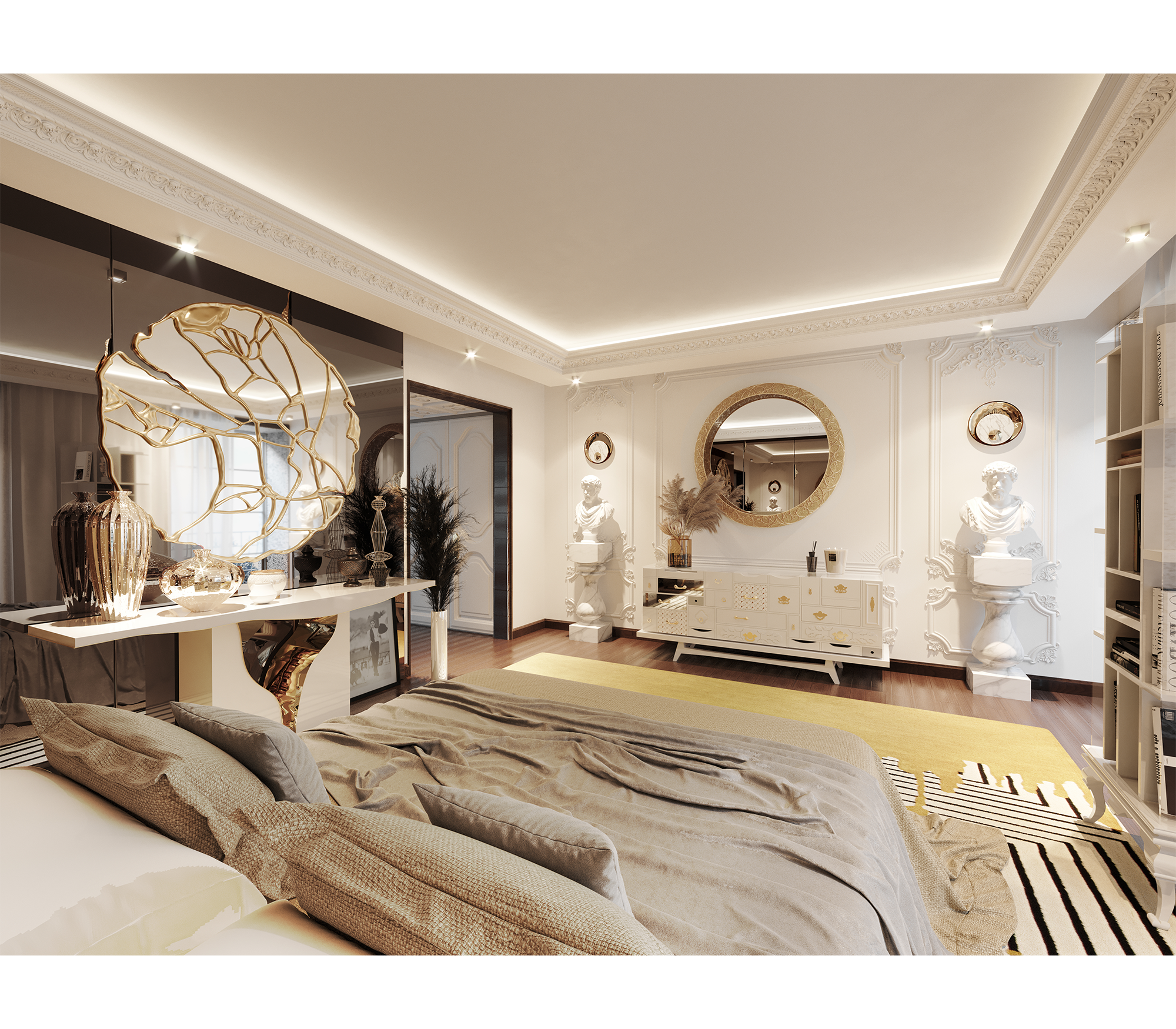 Комод MONDRIAN WHITE, дизайн Boca do Lobo Комод MONDRIAN WHITE, дизайн Boca do Lobo