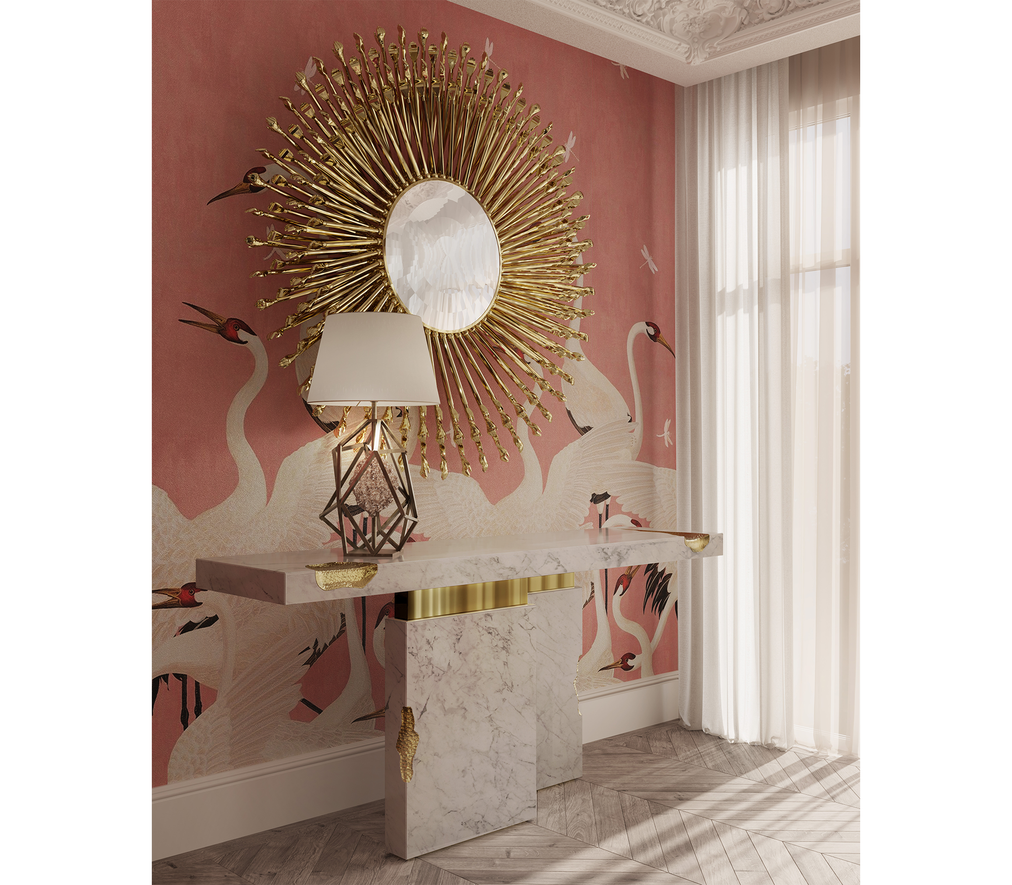 Консоль EMPIRE CARRARA, дизайн Boca do Loco Консоль EMPIRE CARRARA, дизайн Boca do Loco