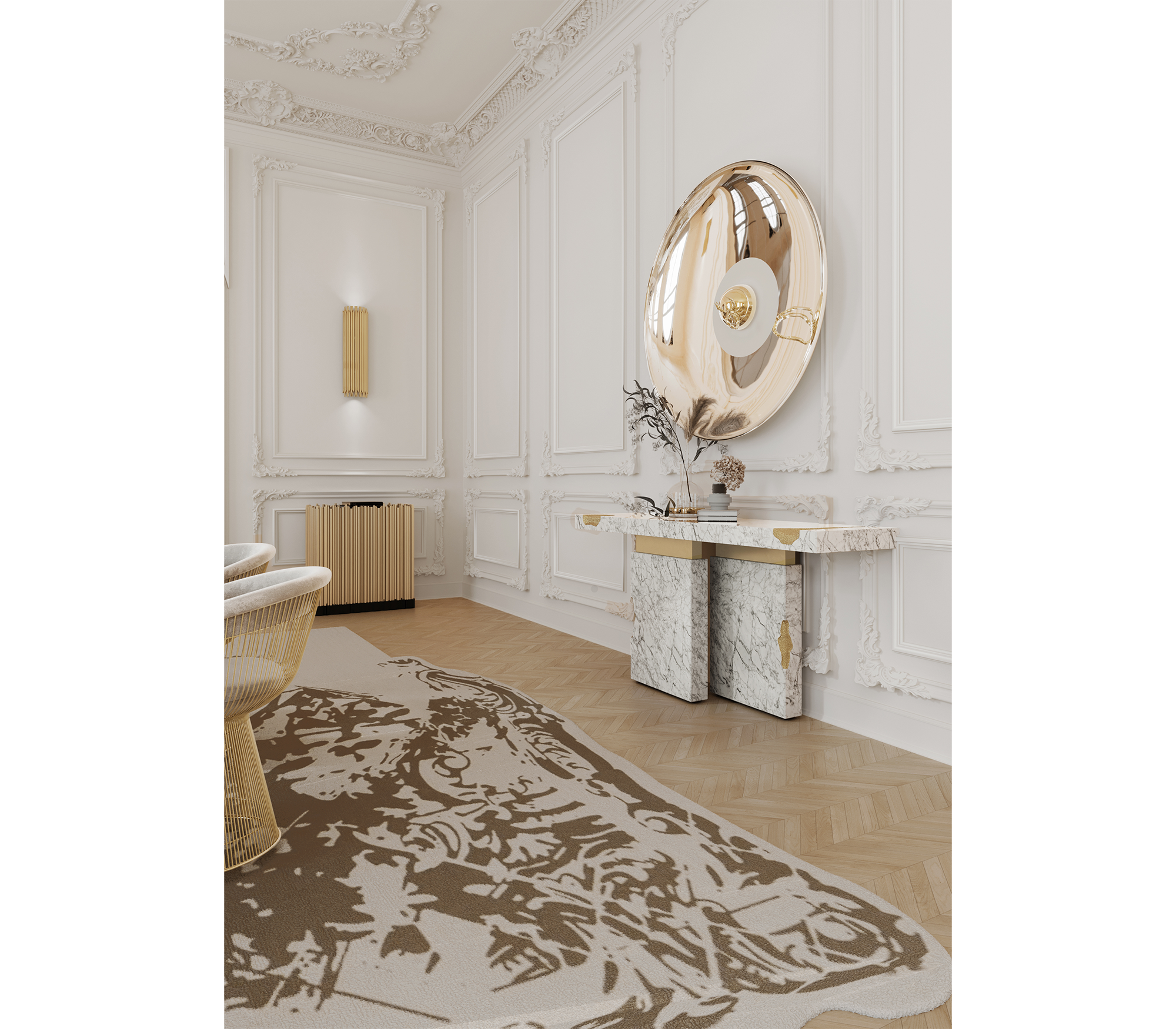 Консоль EMPIRE CARRARA, дизайн Boca do Loco Консоль EMPIRE CARRARA, дизайн Boca do Loco